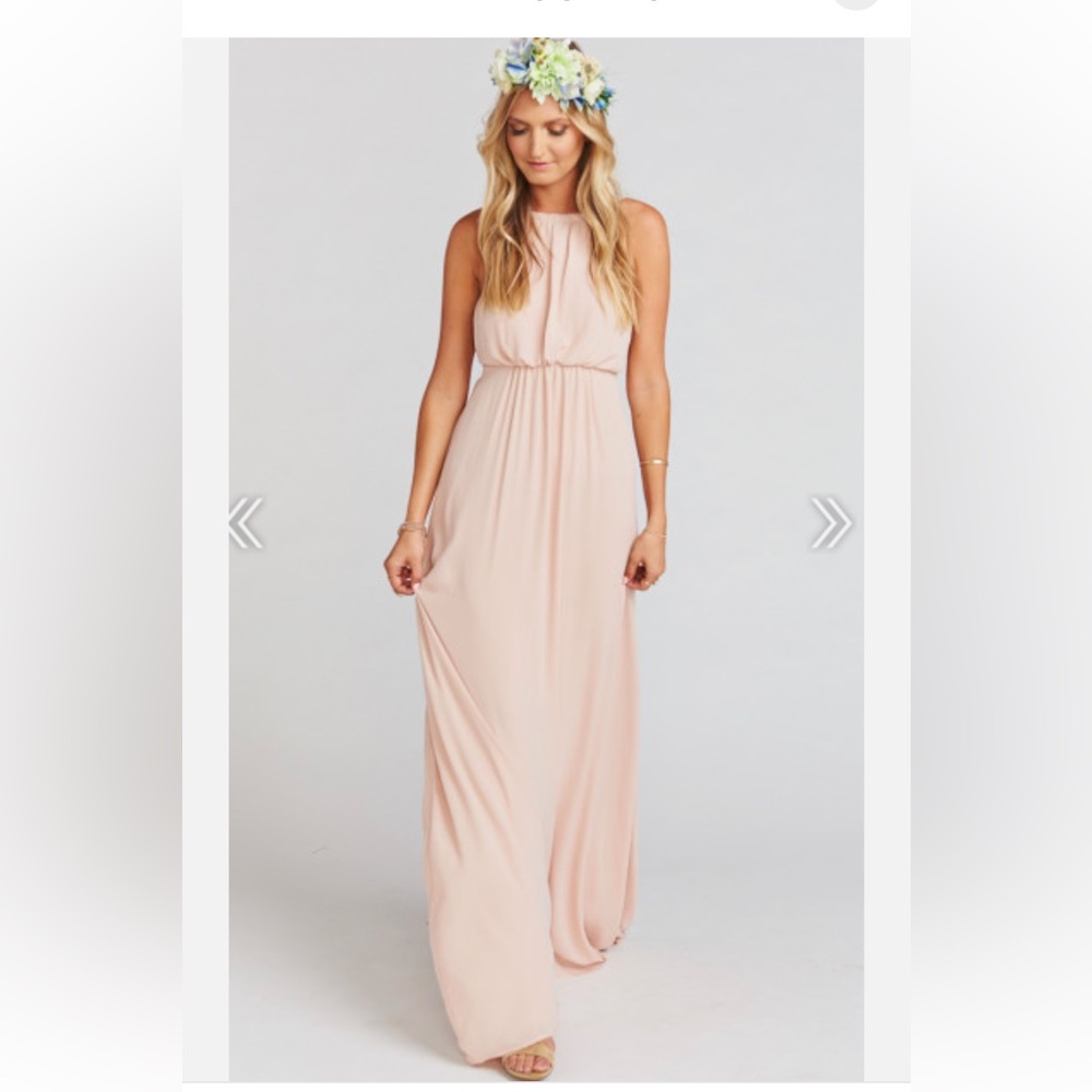 Show me your mumu Amanda open back maxi dress - L